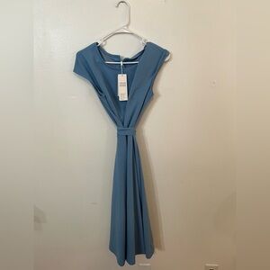 Milreason Sky Blue Vintage style Maxi Dress